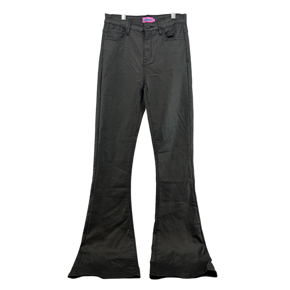 Edikted Flare Leg Pants Black Size M